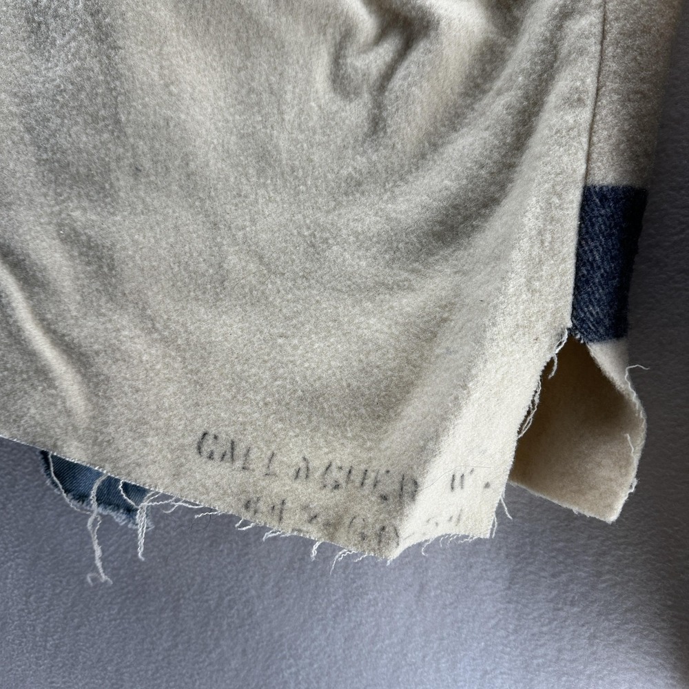 Greg Lauren US Navy Blanket GLJ Military Jacket Mens Large White Wool Denim USA - Picture 13 of 14